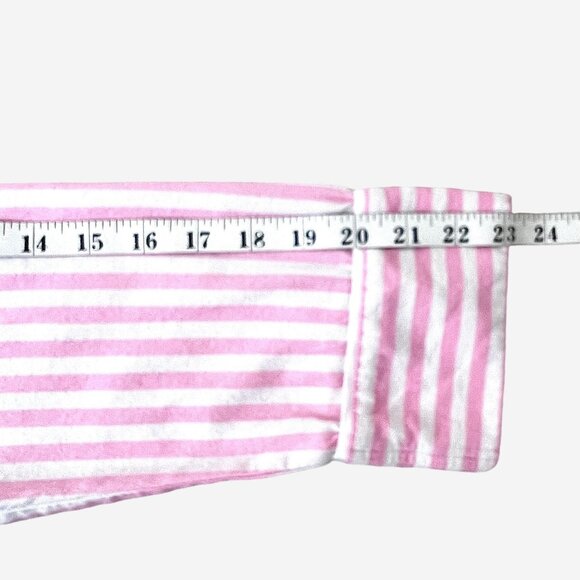 Victorias Secret Pink & White Striped Button-Up Long Sleeve Nightshirt Size S - Picture 12 of 13
